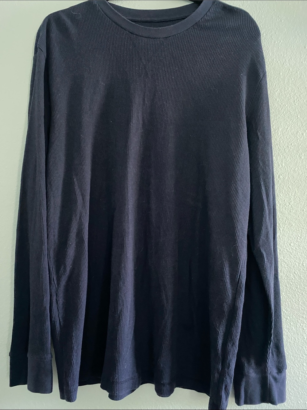 Jachs Men's Long Sleeve Navy Thermal Sweater